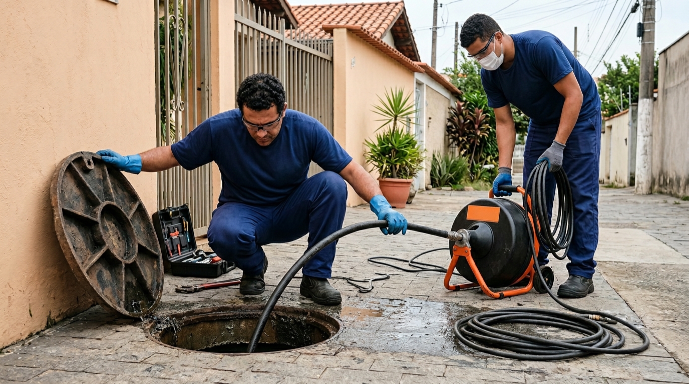 Desentupimento de esgoto em São José dos Campos-SP