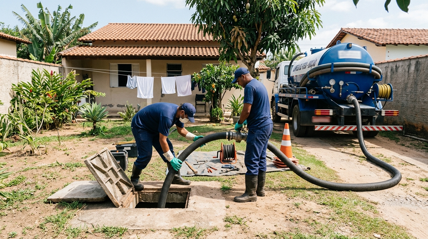 Limpeza de fossa séptica em São José dos Campos-SP