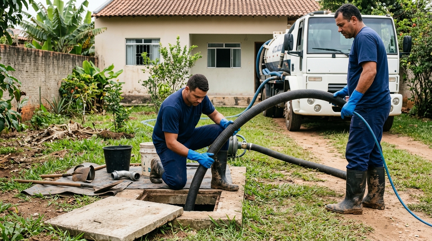 Esgotamento de fossa em São José dos Campos-SP